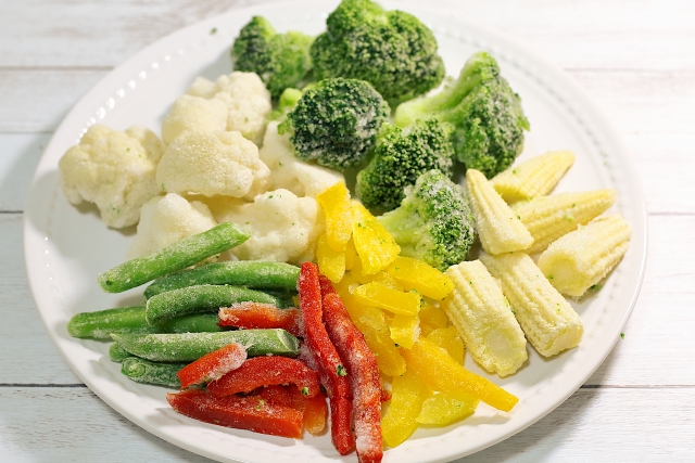 凍った野菜